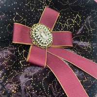 Image 1 of Gem bow brooch 