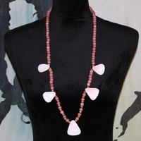 Image 5 of Pink Conch & Criw Beads Necklace