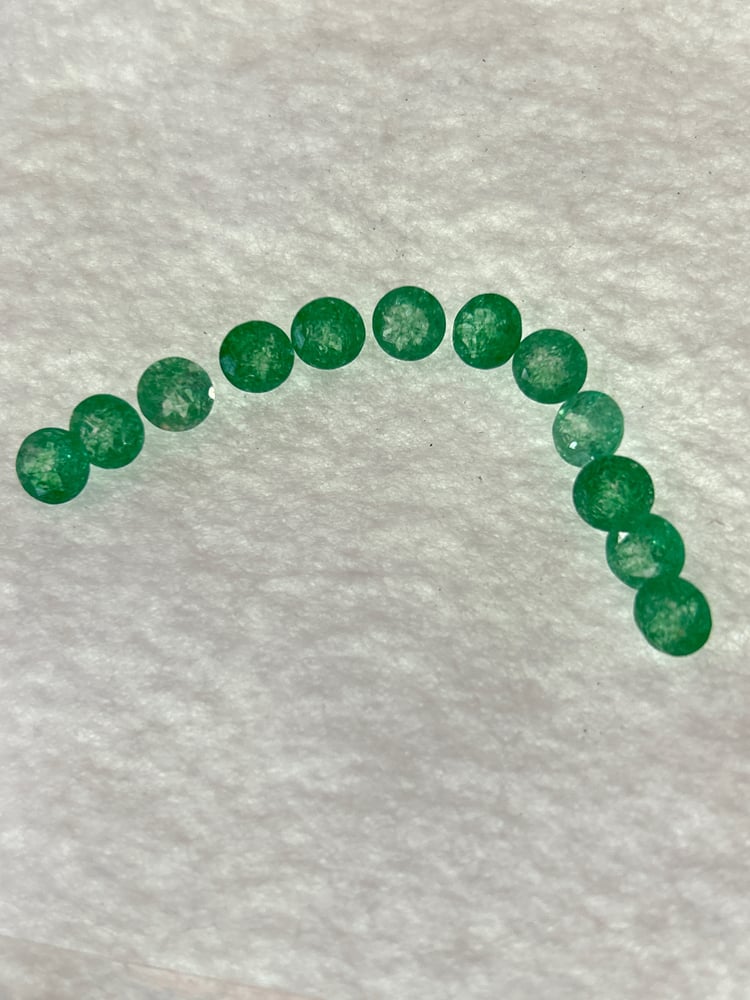 Image of Natural Emerald pairs 7mm