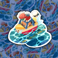 Image 2 of Ponyo 2"x2" Vinyl Die Cut Sticker