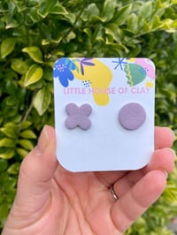 Image 1 of KISS ME STUDS - Lavender 