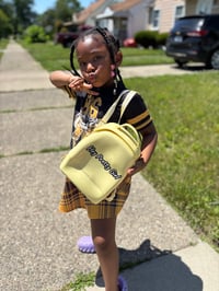 Image 3 of Oversized hey pretty girl backpack