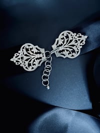 Image 2 of Boucle de ceinture ( ou cape ou manteau) , Art Déco, plaqué argent, 1900