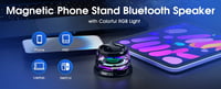 Image 5 of Outdoor Magnetic Bluetooth Speaker Wireless Portable Mini Travel Stereo Speaker with RGB Color Light