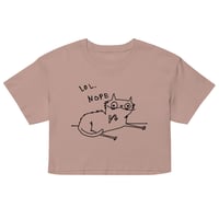 Image 7 of Women’s crop top LOL NOPE 