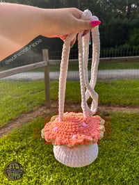 Image 4 of Peach Mushroom Bag (READY TO SHIP)