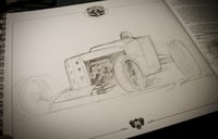 Image 3 of The Hot Rod Art book: MOCS Vol 2 Custom Sketch in book
