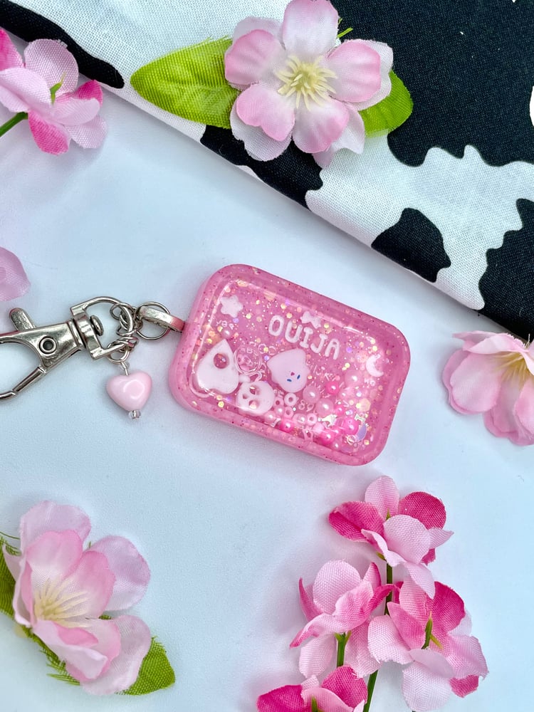 Image of Keychain - Pink Ouija Board 