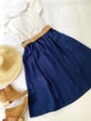 Ready Made Navy Rachael Skirt/White Spotty T Top Set with Free Postage 