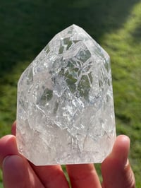 Image 3 of Crackle Quartz Crystal Tower #1827