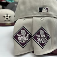 Image 3 of New Era 59Fifty Stone Maroon WS17