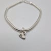 Heart Stamped Necklace, Bracelet, Earrings 