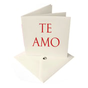 Image of 'TE AMO' [I love you] latin LOVE card 