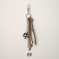 Image 2 of B&W CHECKERED CHARM 1 - Preorder