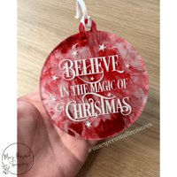 Image 1 of Christmas Painted Bauble