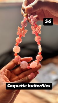 Image 2 of Phone Chains (16mm/20mm beads) - Light Pink (reg)