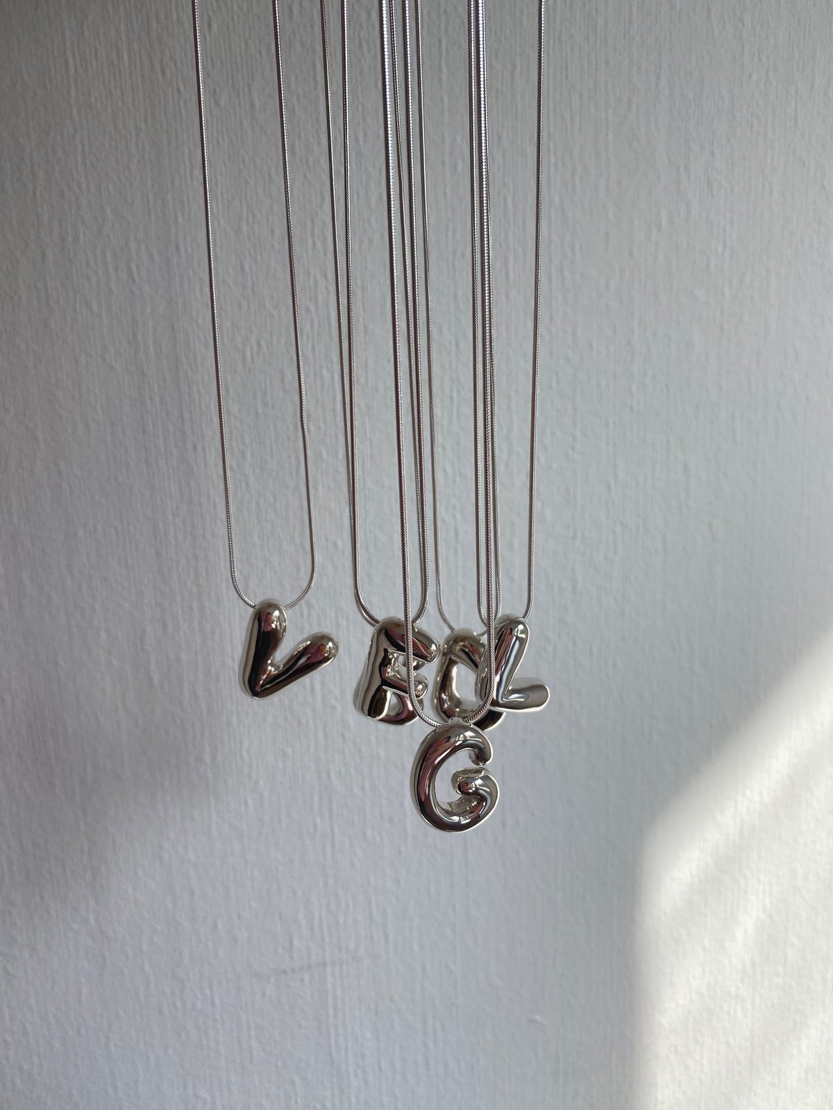 Bubble Alphabet Necklace | mur jewellery