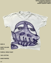 "SPRAY PAINTED GRAFFITI' ODARO COLLECTION SHORT SLEEVE V-NECK