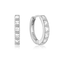 Image 2 of S925 GEMSTONE HUGGIES 