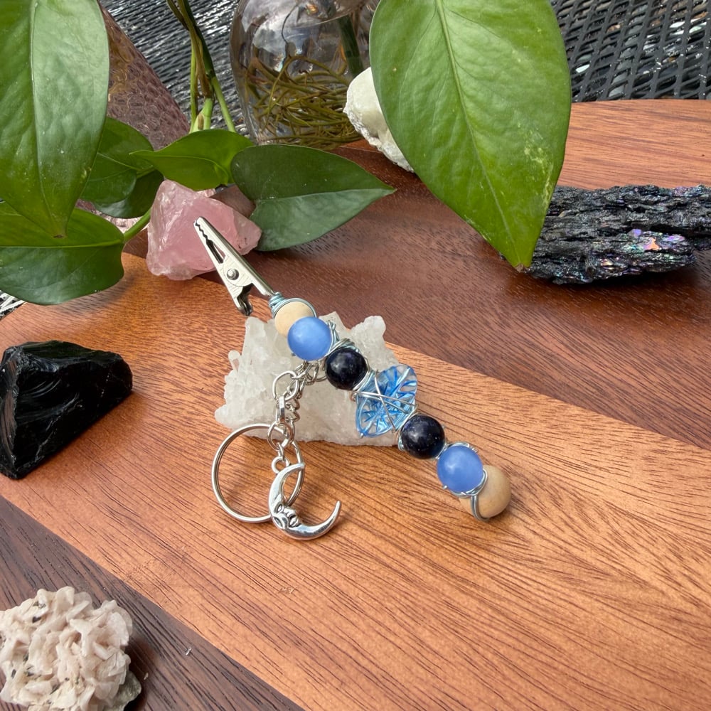 Image of moonlight clip keychain