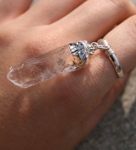 Image of ASTRAEA crystal charm ring