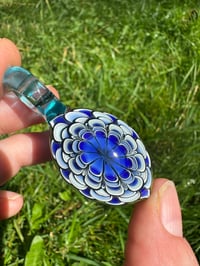 Image 3 of Deep Blue Dotstack Pendant