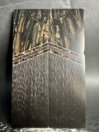 Image 2 of Mammoth Tusk & Crosscut Carbon Fiber Segmented Knife Scales 1