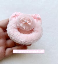 Fluffy bow pacifier 