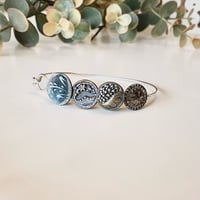 Image 2 of "True Blue" Button Bracelet