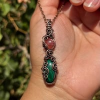 Image 3 of Malachite x Rhodochrosite 💗💚