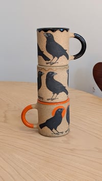 Image 2 of Crow Morning Mug