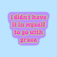 Image 2 of Go With Grace Sticker