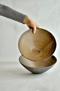 Image 2 of Raw Black Stoneware Serving Bowl