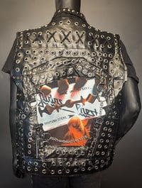 Image 4 of CUSTOM MADE MENS DENIM METAL BATTLE VESTS 