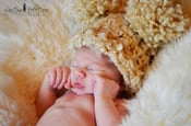 Image of Newborn Baby Boy or Baby Girl POM POM Hat - Great Shower Gift or  Photo PROP