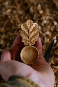 Image 4 of Oak Leaf Coffee Scoop  ~