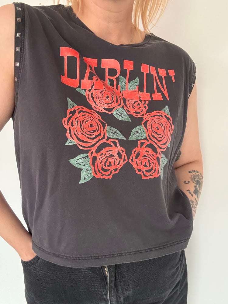 Image of Not your Darlin’ limited edition studded sleeveless tee