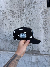 Image 5 of  SKY BLUE BRIM PARTLY CLOUDY NEW YORK YANKEES CUSTOM FITTED CAP