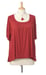 Image of Square neck top with elbow length sleeves