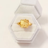 Image 1 of Gold Hello Kitty Ring