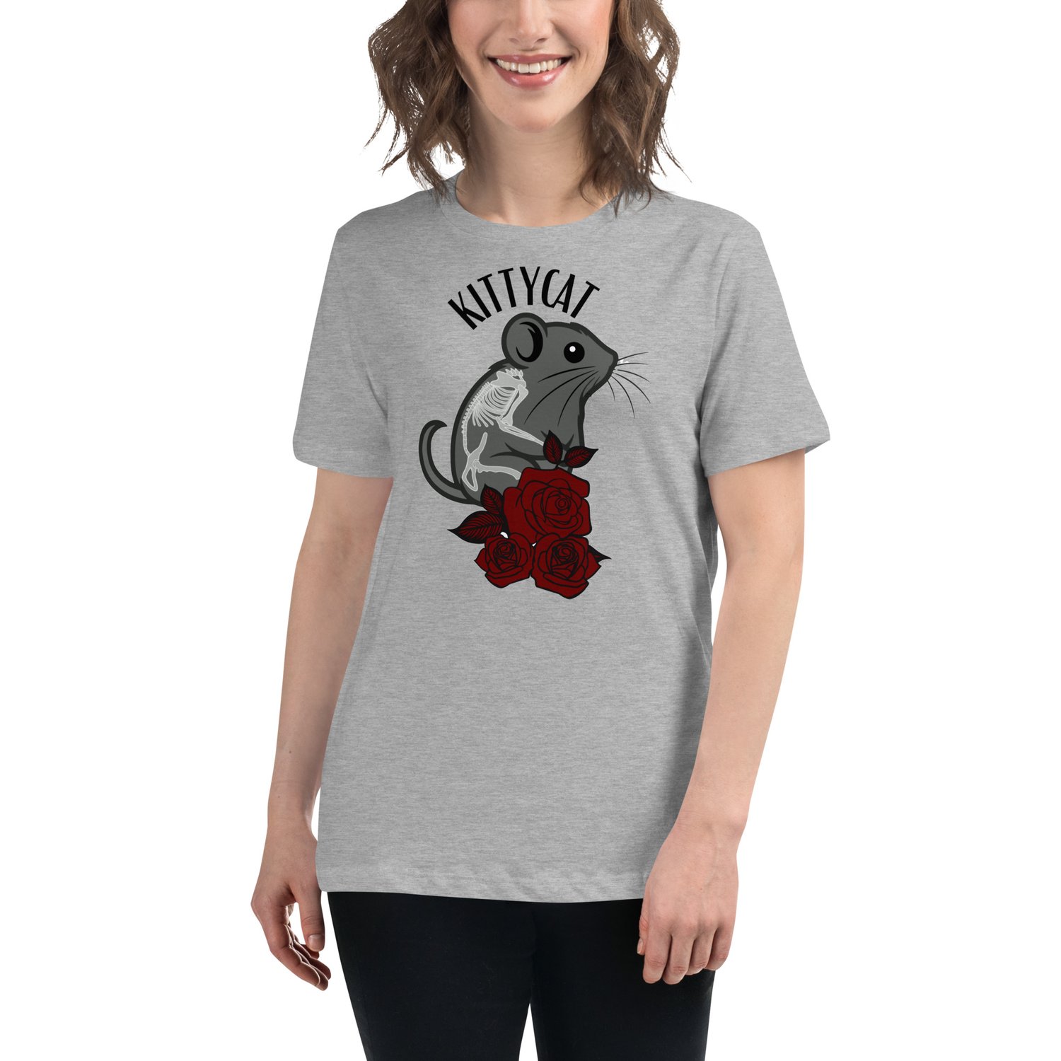 Image of Cat & mouse Women's Relaxed T-Shirt
