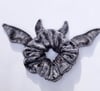 Grey bat scrunchie 