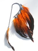 Image of Burnt Orange Unique Feather Ear Cuff