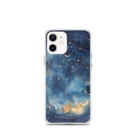 Image 8 of Celestial Constellation Night Sky Stars and Clouds Painting Clear Case for iPhone®