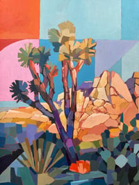 Image 4 of I Found Love For Me In Joshua Tree - 26x32" Acrylic On Canvas