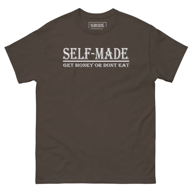 Selfmade  classic tee white writing