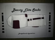 Image of White/Maroon Elite Socks