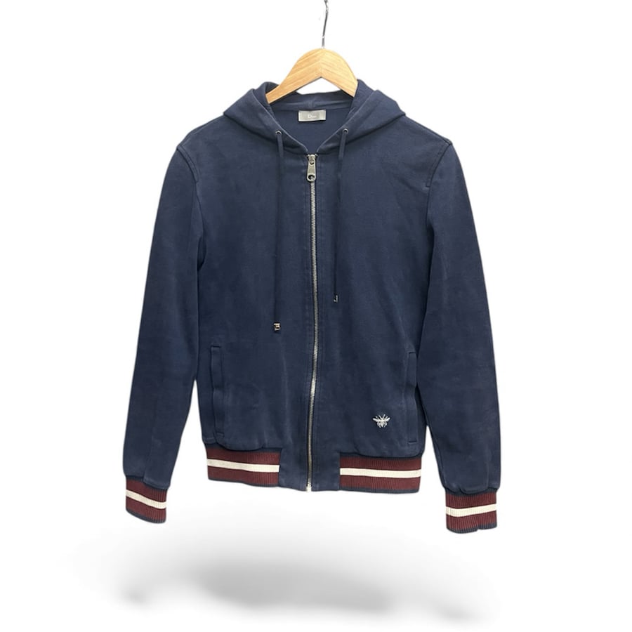 Image of Dior Homme Bee Embroidery Zip Up