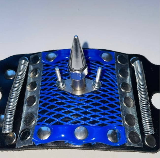 acid blue 9 leather cuff