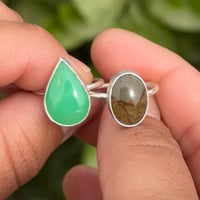 Image 3 of Picture Jasper Sterling Silver Ring 🤎⛰️